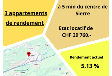 Lot de 3 appartements de rendement à >5%