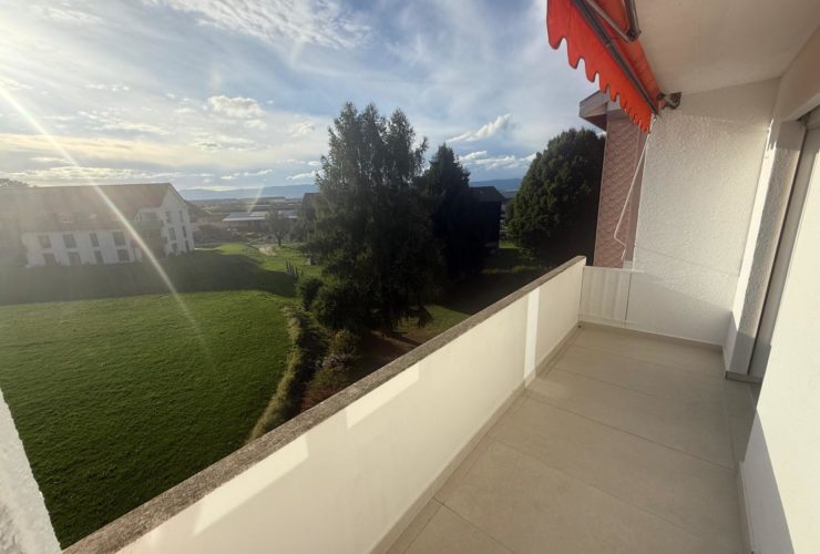 Attique entièrement rénové 3.5 pièces avec balcon et garage
