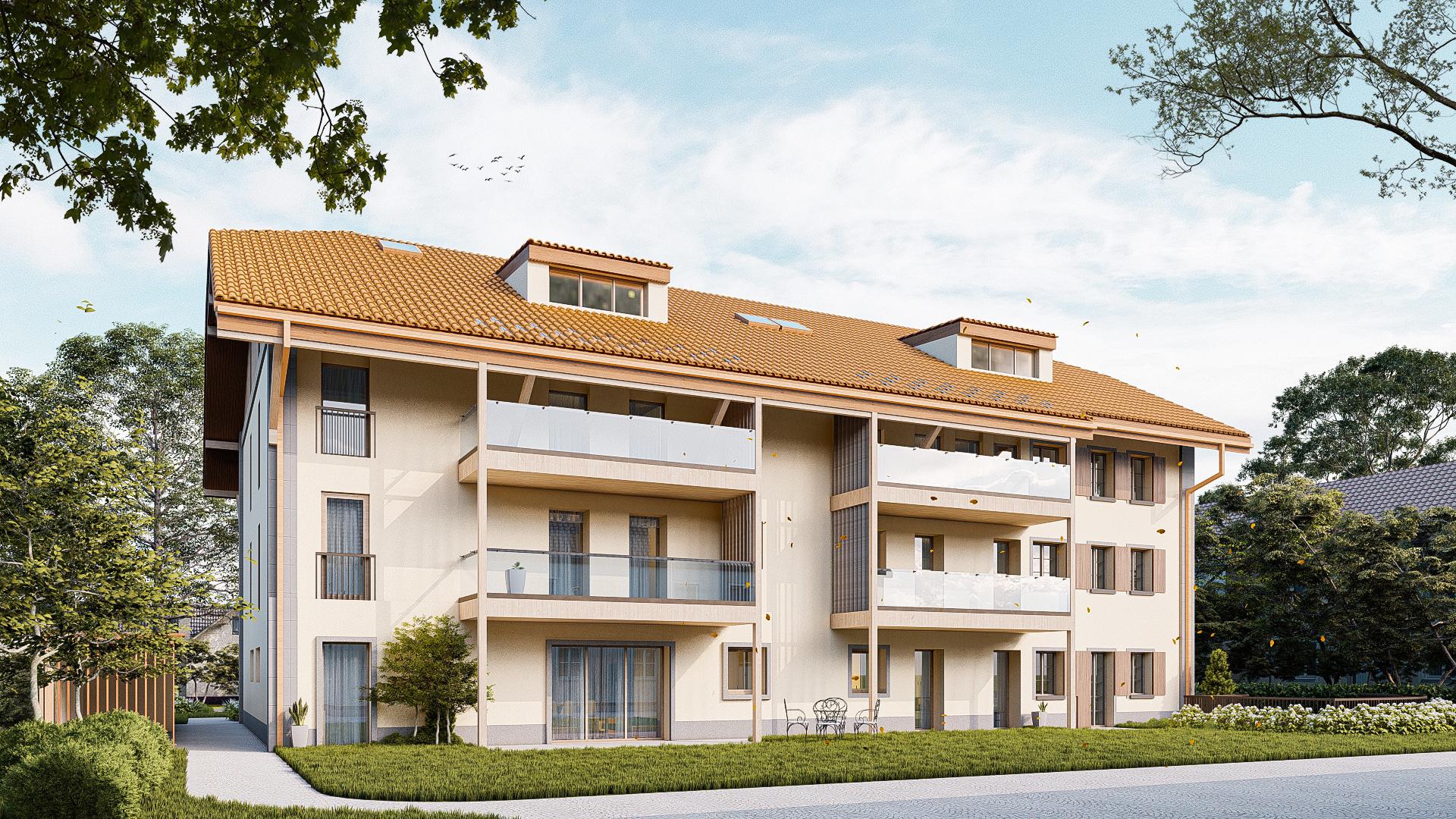 Nouvelle construction au coeur de Lully / appartements spacieux