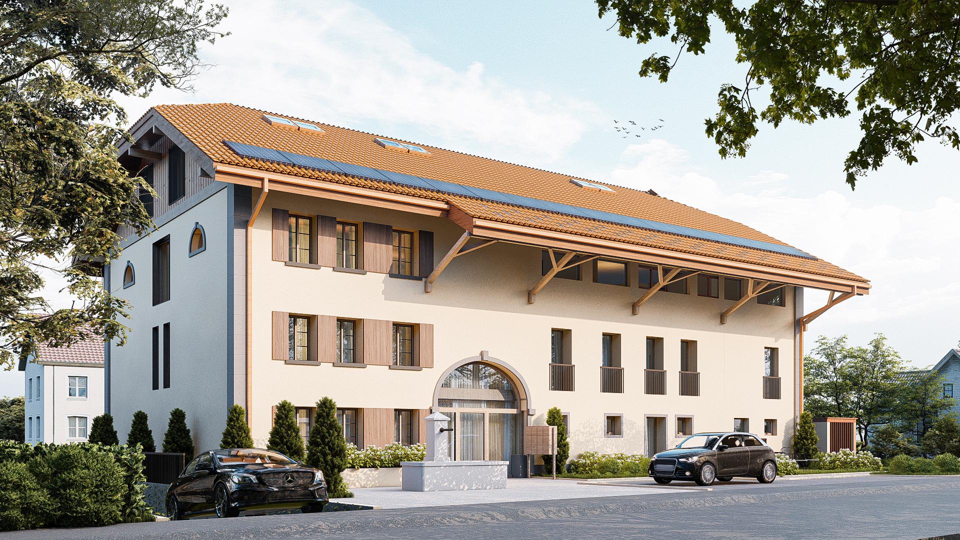 À vendre à Lully – Appartements neufs dans une ferme de caractère