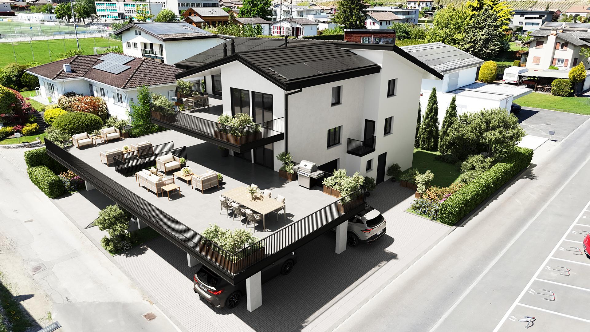 Spacieux appartement de 5.5 pièces avec géante terrasse de 210 m²