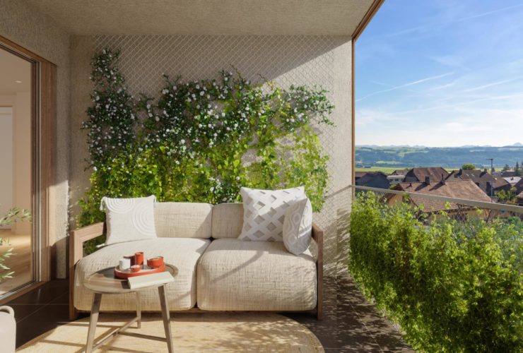 Superbe 3.5 pièces neuf avec spacieuse loggia